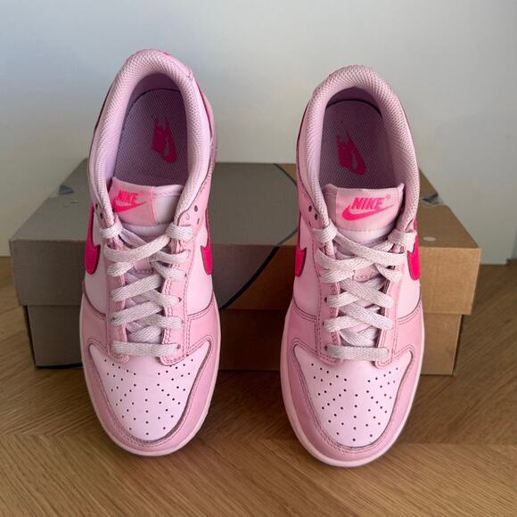 Nike Dunk Low ‘Hyper Pink’ Kids Sneakers - SZ 5 Y- W 6.5 - Picture 8 of 12